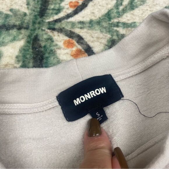 Monrow Long Sleeve Mock Neck Women’s Shirt sweater size small - Picture 4 of 6